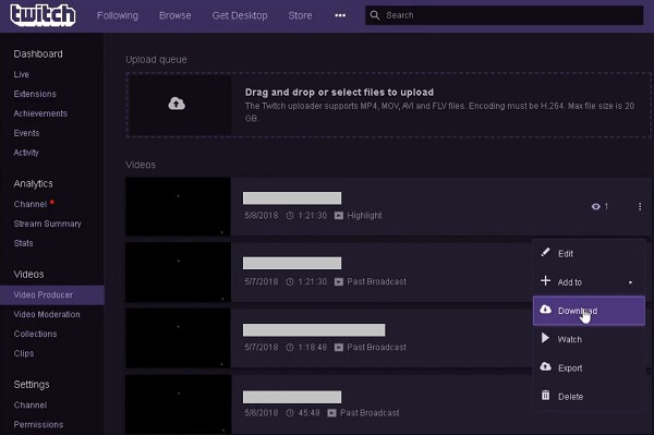 twitch screen recorder